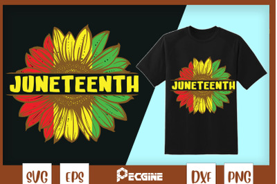 Sunflower Fist Juneteenth Black History