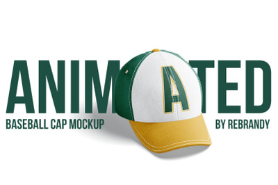 Baseball Cap Animated Mockup