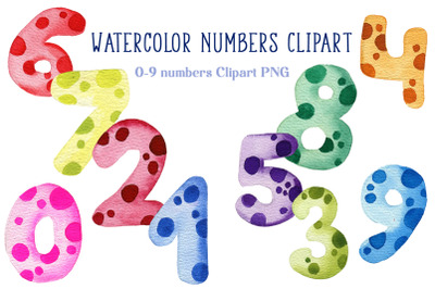 Set of numbers 0-9 Clipart PNG