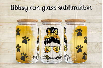 Dog mom libbey can glass | Dog mom life PNG