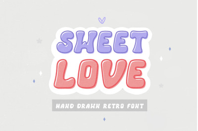 Sweetlove Hand Drawn Retro Font
