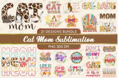 Cat Mom Sublimation Bundle