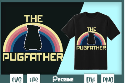 Funny Pug Owner Shirt The Pugfather