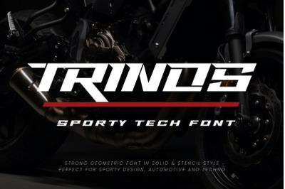 Trinos - Sporty Tech Font