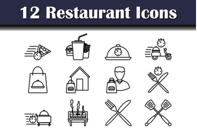 Restaurant Icon Set