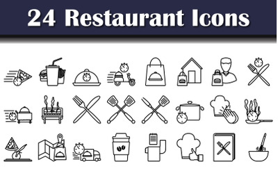 Restaurant Icon Set