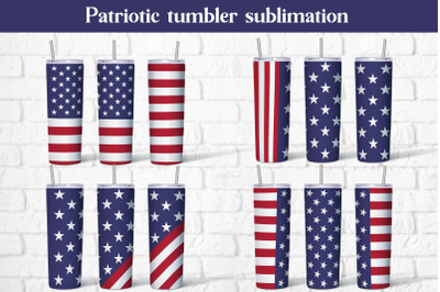 Patriotic tumbler design | 4th of july tumbler sublimation