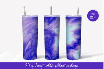 Marble Tumbler Sublimation Wrap. Blue Purple Tumbler  Design