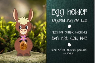 Donkey Chocolate Egg Holder Template