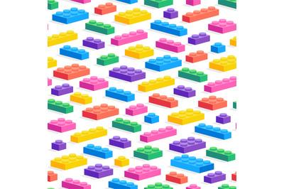 Game constructor pattern. Seamless print of colorful cartoon children