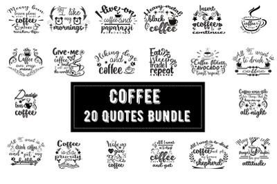 Coffee  20 Quotes Bundle