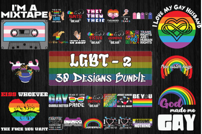 LGBT 2 Bundle SVG 30 designs