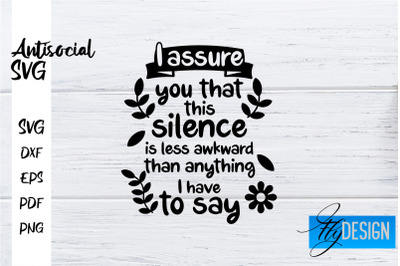 Antisocial SVG | Antisocial Quotes SVG | Sarcastic SVG Design