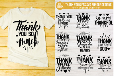 Thank You Gifts SVG Bundle Designs