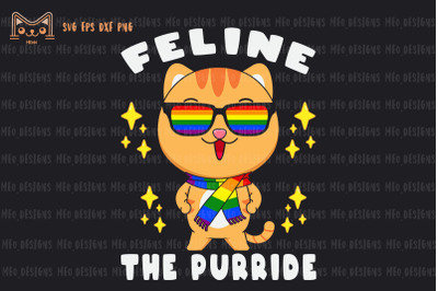 Feline The Purride LGBT Gay Pride Cat