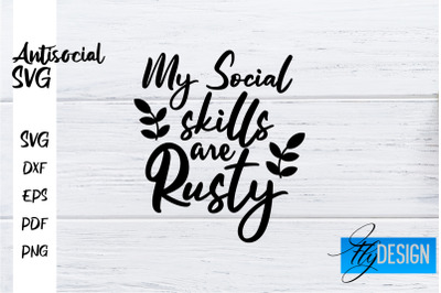 Antisocial SVG | Antisocial Quotes SVG | Sarcastic SVG Design