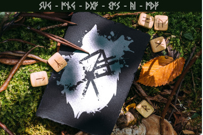Wolf Bindrune SVG, runes svg, viking symbol, Nordic Elder Futhark rune
