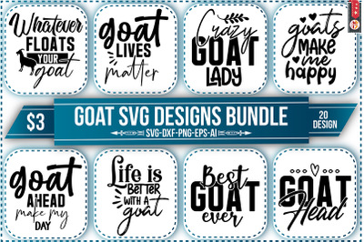 Goat SVG Designs Bundle