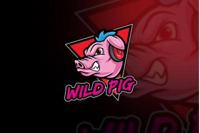 Wild Pig Gamer Esport Logo