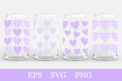 Hearts Can Glass Wrap. Hearts Can Glass Wrap sublimation