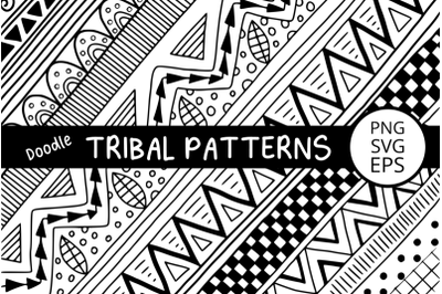 Doodle Tribal Vector Pattern Papers