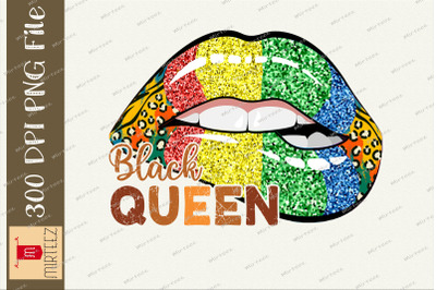 Juneteenth Black Queen Sexy Lip PNG