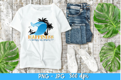 Happiness Comes in Waves Sublimation