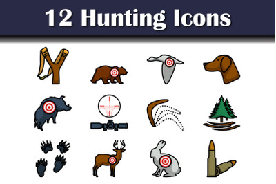 Hunting Icon Set