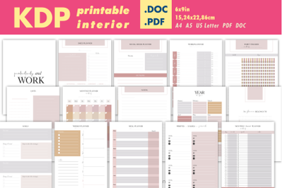 Productivity and work planner | KDP interior