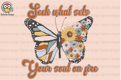 Soul On Fire Butterfly Sublimation