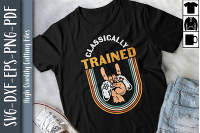 Funny Retro Design Classically Trained