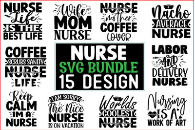 Nurse SVG T shirt Design bundle