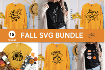 Fall svg bundle Autumn shirt svg png Cricut and sublimation
