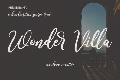 Wonder Villa Script Font