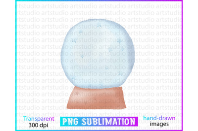 watercolor globe sublimation clipart