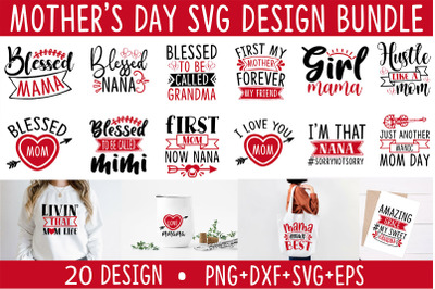 Mother&#039;s Day SVG Design Bundle