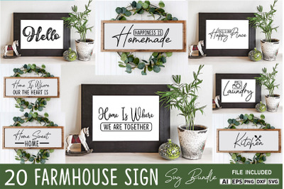 Farmhouse Sign Svg Bundle