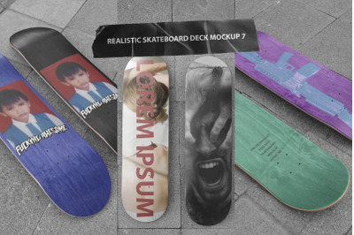 Realistic Skateboard Deck 7