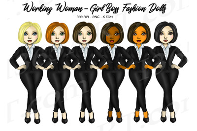 Working Woman Career Girls Business Clipart PNG