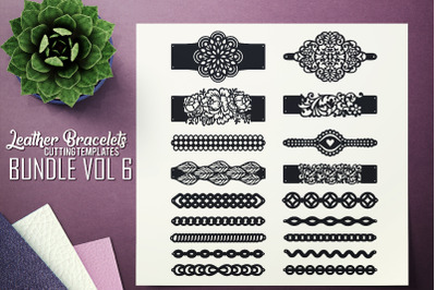 Leather Bracelets SVG - VOL 6 BUNDLE - Cutting Templates