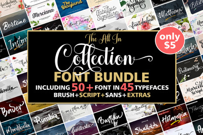 All In Collection Font Bundle