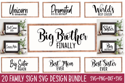 Family Sign Svg Design Bundle