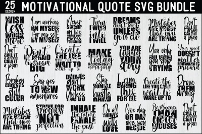 Motivational Quote Svg Bundle
