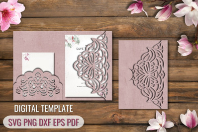 Tri Fold Wedding Invitation Template