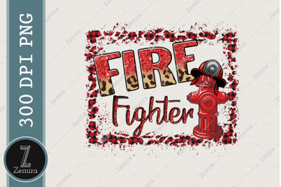 Firefighter Fire Hero Leopard PNG