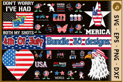 4th Of July Bundle SVG 30 designs