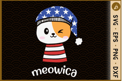 4th of July Meowica Kitty Cat