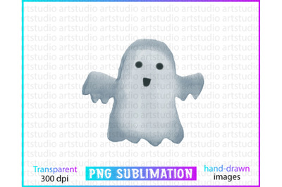 Spooky Sublimation, Watercolor Spooky PNG