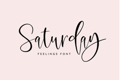 Saturday Feelings Font