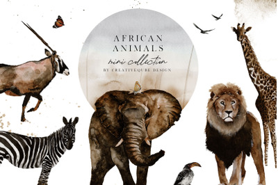 African animals mini collection